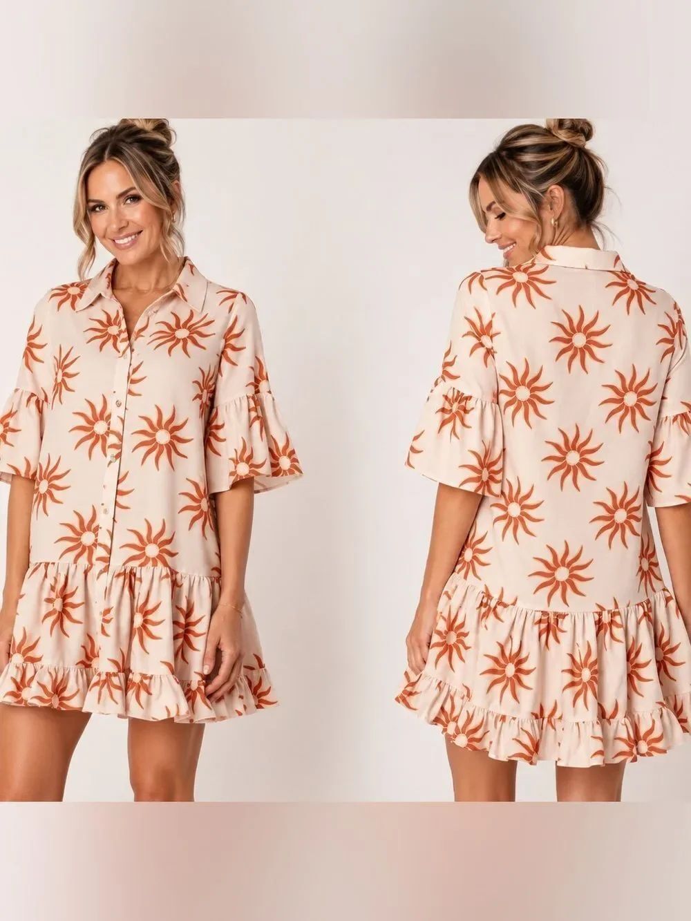 PETAL & PUP Ren Mini Shirtdress Small $79
